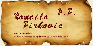 Momčilo Pirković vizit kartica